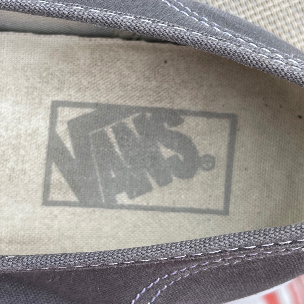 Vans Authentic Low Top Sneakers Gray Canvas Mens 8.5 Womens 10 TB9C - Picture 9 of 9